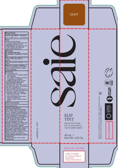 Slip Tint Broad Spectrum SPF 35 Sunscreen Tinted Moisturizer Shade Eight 포장