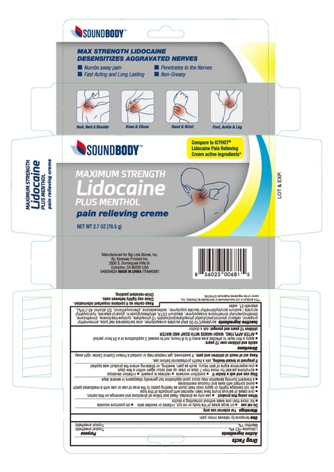 Lidocaine with Menthol packaging
