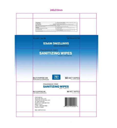 Hand Sanitizing Wipes packaging