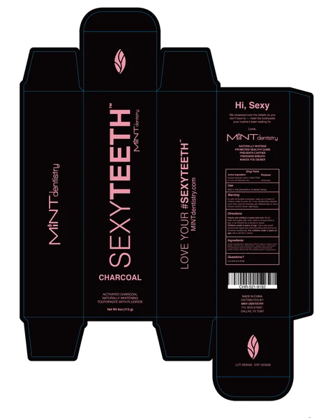 SEXYTEETH CHARCOAL T00THPASTE 포장