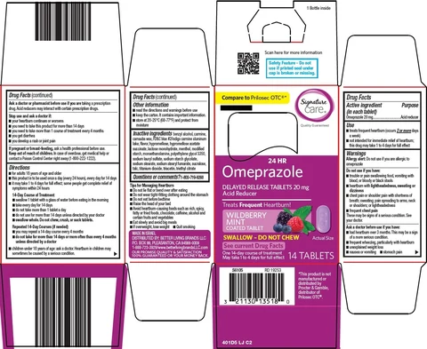 signature care omeprazole 포장