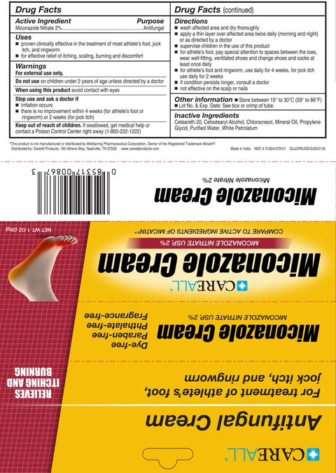 CAREALL Miconazole Nitrate packaging