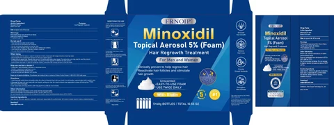 5% Minoxidil Hair Growth Foam with Biotin 포장