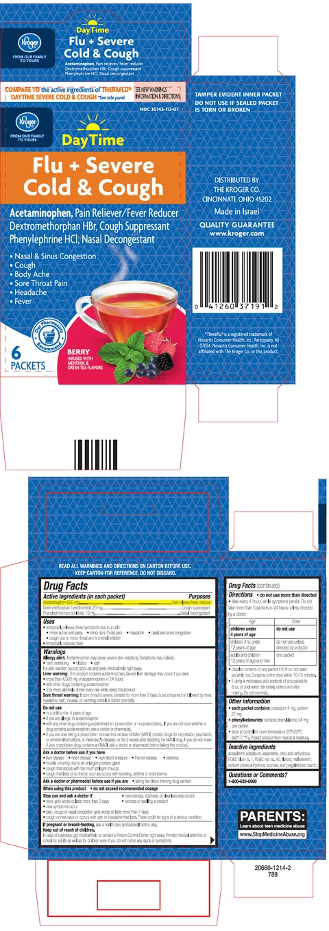 Kroger DayTime Flu plus Severe Cold and Cough 포장