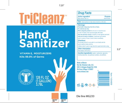 Tritanium Labs Hand Sanitizer packaging