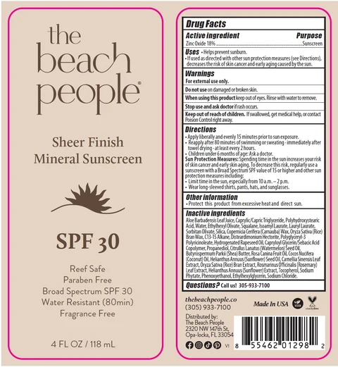 the beach people SPF 30 포장