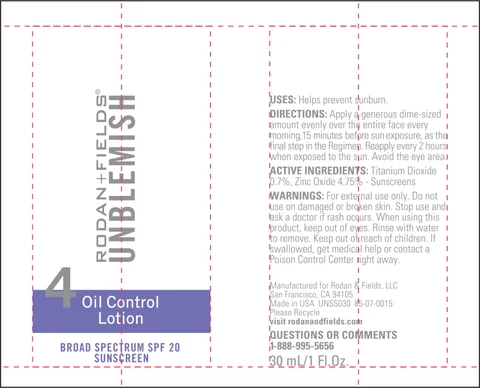 UNBLEMISH Control Broad Spectrum SPF 20 포장