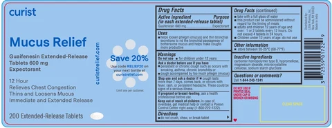 Curist Mucus Relief 포장