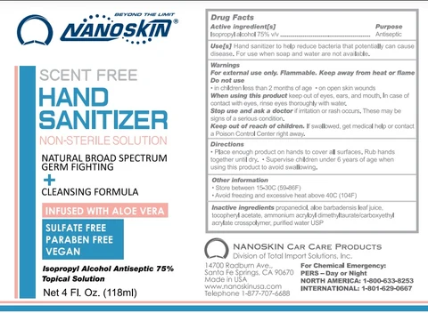 Hand Sanitizer packaging