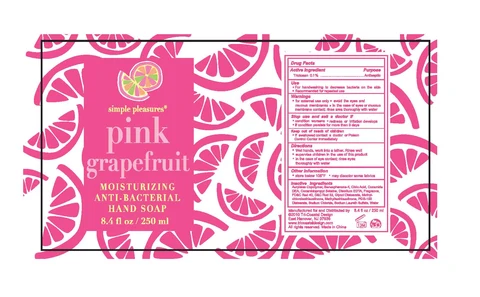 moisturizing anti-bacterial hand soap 포장