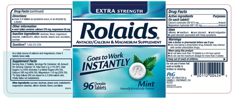 Rolaids Extra Strength AntacidMint packaging