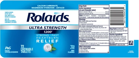 Rolaids ULTRA STRENGTH 1200 packaging