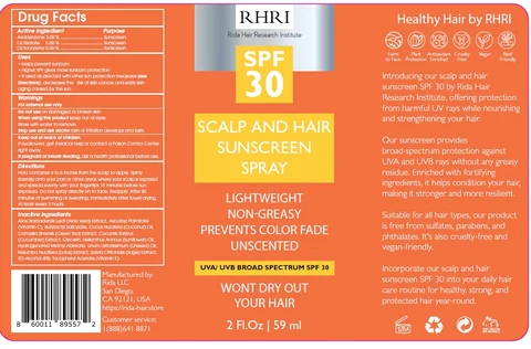Rida Hair Research Institute packaging
