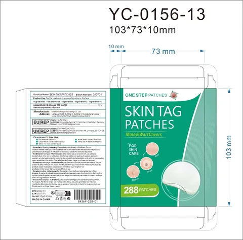 Skin tag patches packaging
