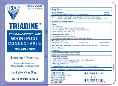Triadine Whirlpool packaging