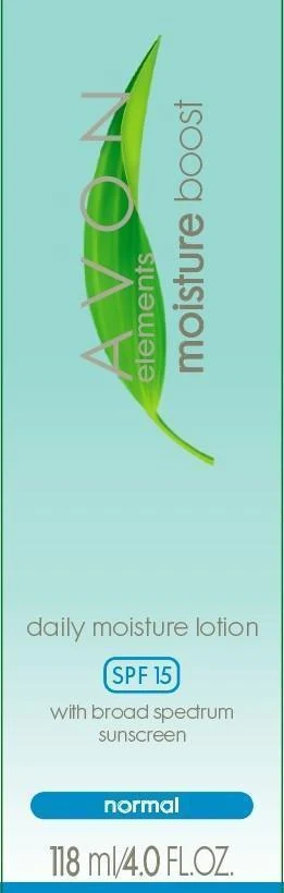 Avon ElementsMoisture Boost Daily Moisture 포장