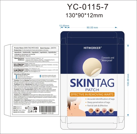 Skin tag patches packaging