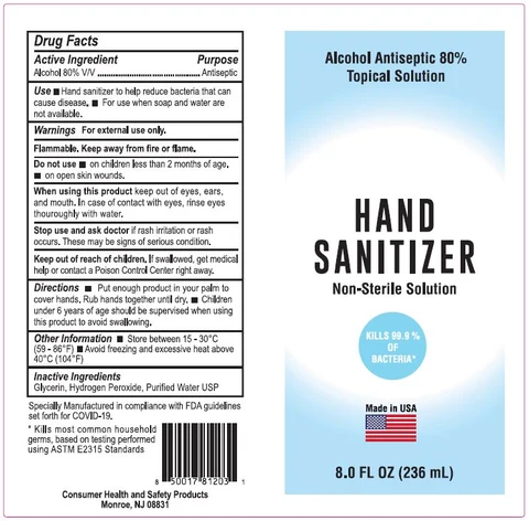 Hand Sanitizer packaging