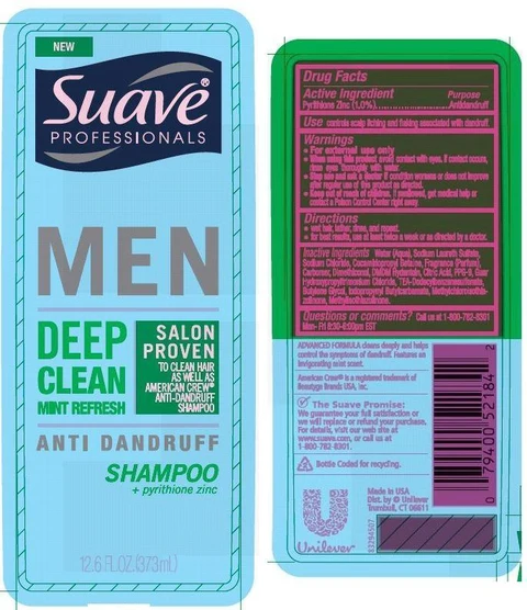 SuaveMen Deep Clean Mint Refresh AntiDandruff 포장
