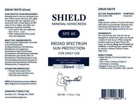 Shield Mineral Sunscreen Tinted 포장