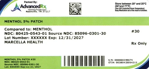 MENTHOL 5% packaging