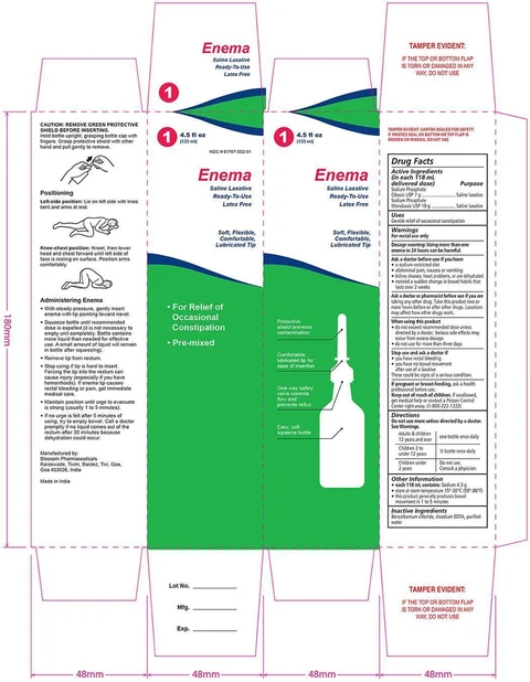 Saline enema 포장