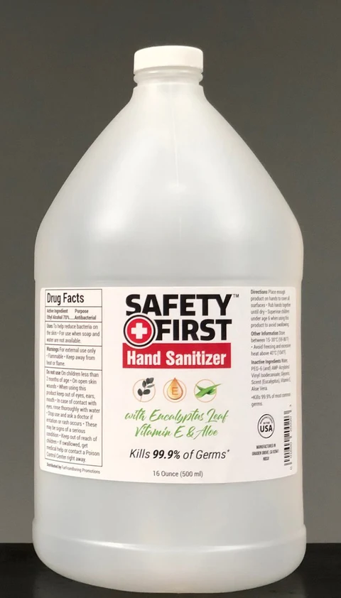 Hand Sanitizer 8oz packaging