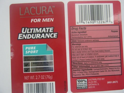 Lacura Ultimate Endurance Pure Sportanti-perspirant deodorant packaging