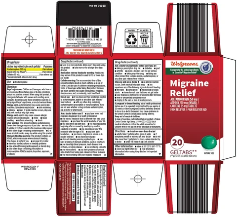 migraine relief 포장