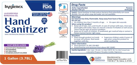 Hygienex Lavender Field Hand Sanitizer 포장