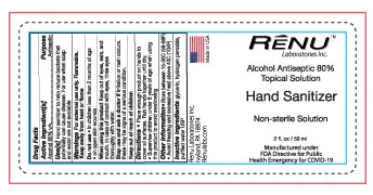 Renu Laboratories Hand Sanitizer 포장