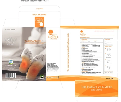 Warm Sap Patch packaging