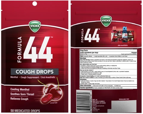Vicks Formula 44Cough Drops 포장