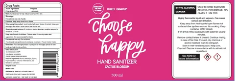 Hand Sanitizer Cactus Blossom packaging