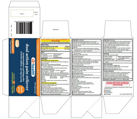 dual action pain reliever packaging