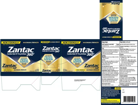 Zantac 360 2 per blister 6 blisters 포장
