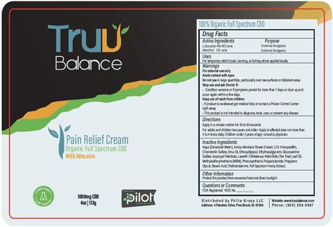 Truu Balance Pain Relief 포장