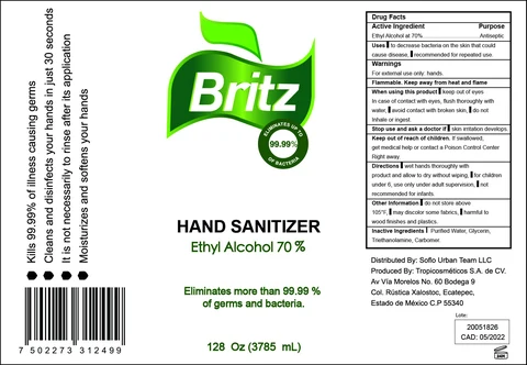 Hand Sanitizer packaging