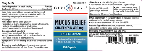 MUCUS RELIEF packaging