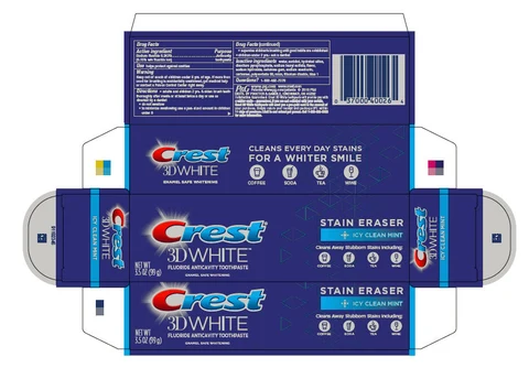 Crest 3D WhiteStain Eraser Icy Clean Mint 포장