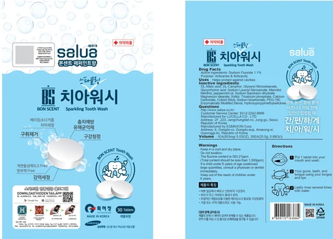BON SCENT Sparkling Tooth Wash 포장