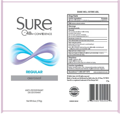Sure Antiperspirant Deodorant Regular 포장