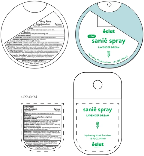 Hydrating Hand Sanitizer LAVENDER DREAM 포장