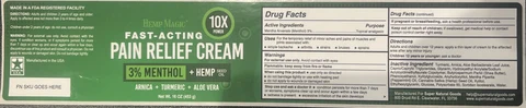Hemp Magic Fast-Acting Pain Relief Cream 포장