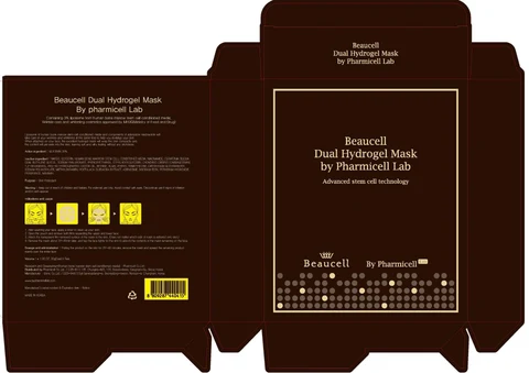 By Pharmicell Lab Beaucell Dual Hydrogel Mask packaging