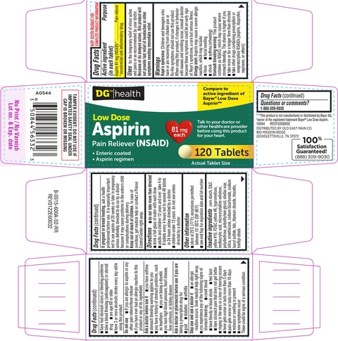 Aspirin 81 mg 포장