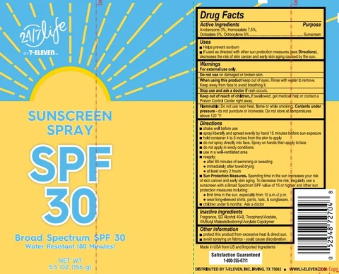7-ElevenBroad Spectrum SPF 포장