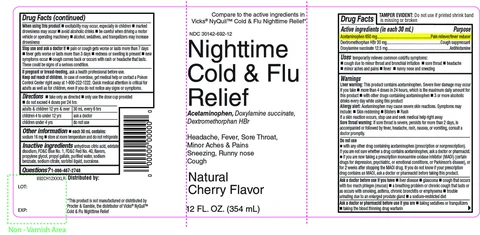 KrogerNighttime Cold and Flu Relief packaging
