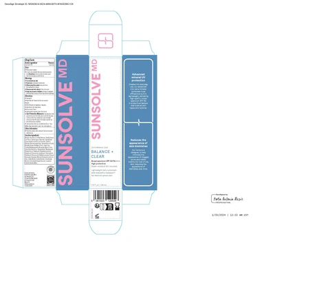 Sunsolve MD Balance and Clear 포장