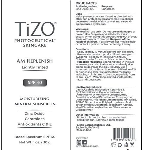 TIZO PHOTOCEUTICAL AM REPLENISH - TINTED 포장